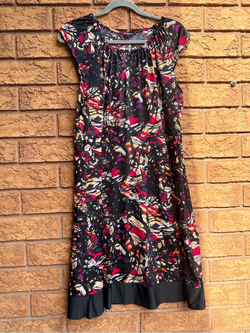 4/$25 • George Graffiti Art Print Tunic Dress